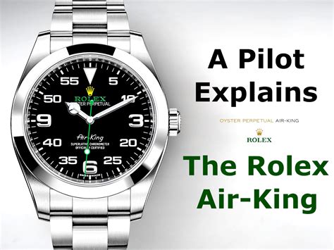 rolex air king klocksnack|Rolex Air-King pilot watch.